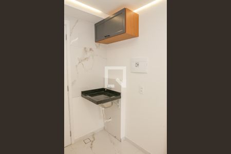 Sala e Cozinha de apartamento para alugar com 1 quarto, 28m² em Várzea da Barra Funda, São Paulo