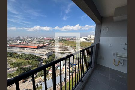 Sacada da Sala/Cozinha de apartamento à venda com 2 quartos, 42m² em Cidade Antônio Estêvão de Carvalho, São Paulo