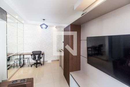 Sala  de apartamento à venda com 2 quartos, 51m² em Centro, Barueri