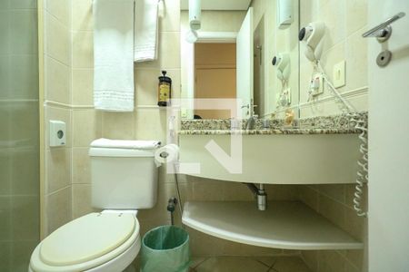 Banheiro de kitnet/studio à venda com 1 quarto, 19m² em Santa Paula, São Caetano do Sul
