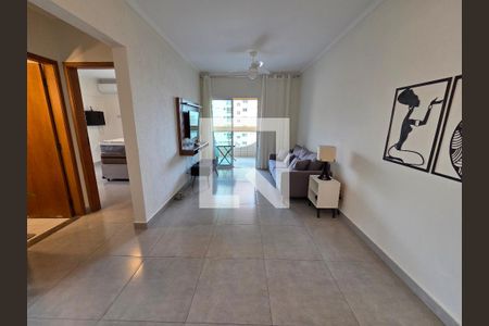 Sala de apartamento para alugar com 1 quarto, 65m² em Vila Tupi, Praia Grande