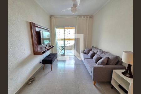 Sala de apartamento para alugar com 1 quarto, 65m² em Vila Tupi, Praia Grande