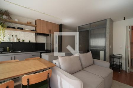 Sala de apartamento para alugar com 1 quarto, 46m² em Bela Vista, São Paulo
