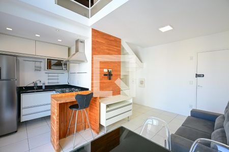 Sala de apartamento para alugar com 1 quarto, 50m² em Vila Andrade, São Paulo