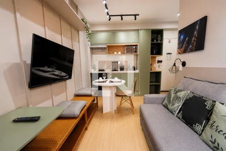 Sala de apartamento para alugar com 1 quarto, 25m² em Bela Vista, São Paulo