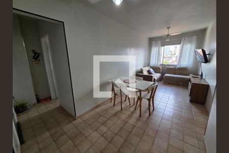 Sala de apartamento para alugar com 1 quarto, 50m² em Boqueirão, Praia Grande