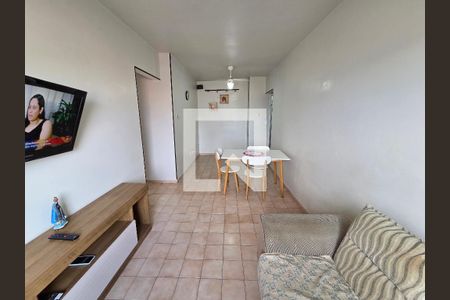 Sala de apartamento para alugar com 1 quarto, 50m² em Boqueirão, Praia Grande