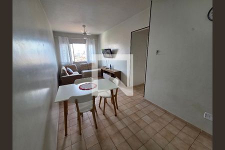 Sala de apartamento para alugar com 1 quarto, 50m² em Boqueirão, Praia Grande
