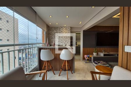 Sala de apartamento à venda com 2 quartos, 90m² em Vila Apiai, Santo André