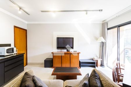 Sala de apartamento para alugar com 1 quarto, 50m² em Jardim Paulistano, São Paulo