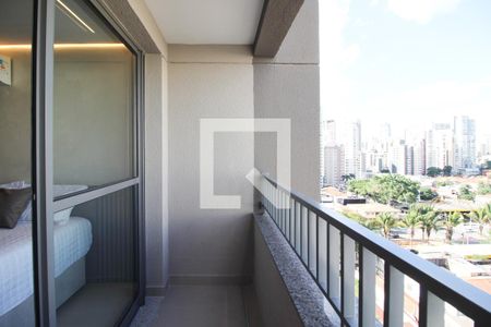 Varanda de kitnet/studio para alugar com 1 quarto, 28m² em Vila Olímpia, São Paulo