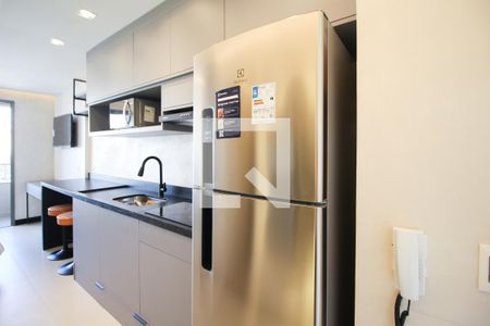 Cozinha de kitnet/studio para alugar com 1 quarto, 28m² em Vila Olímpia, São Paulo
