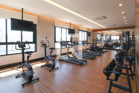 Área comum - Academia de kitnet/studio para alugar com 1 quarto, 25m² em Vila Olímpia, São Paulo