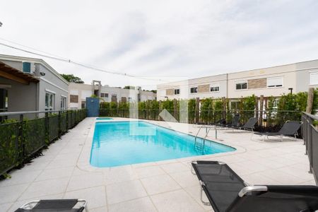 Área externa de kitnet/studio para alugar com 1 quarto, 28m² em Campo Novo, Porto Alegre