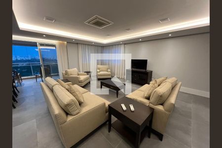 Sala de apartamento à venda com 4 quartos, 240m² em Brooklin, São Paulo
