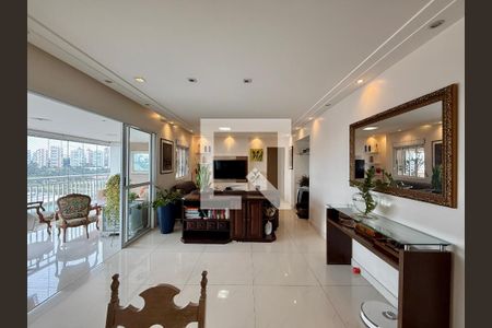 Sala  de apartamento à venda com 3 quartos, 130m² em Chácara Santo Antônio (zona Sul), São Paulo