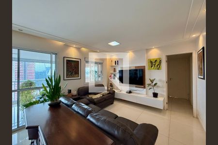 Sala  de apartamento à venda com 3 quartos, 130m² em Chácara Santo Antônio (zona Sul), São Paulo