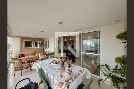 Varanda de apartamento à venda com 3 quartos, 130m² em Chácara Santo Antônio (zona Sul), São Paulo