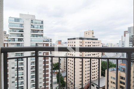 Varanda da Sala de apartamento à venda com 1 quarto, 27m² em Consolação, São Paulo