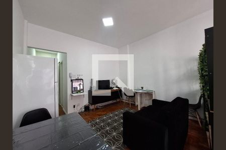 Sala/Quarto  de apartamento para alugar com 1 quarto, 22m² em Lapa, Rio de Janeiro