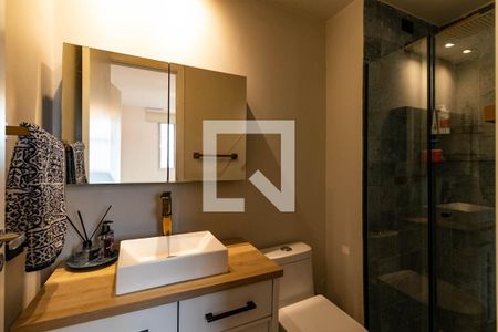 Banheiro da Suíte de kitnet/studio à venda com 1 quarto, 30m² em Água Branca, São Paulo