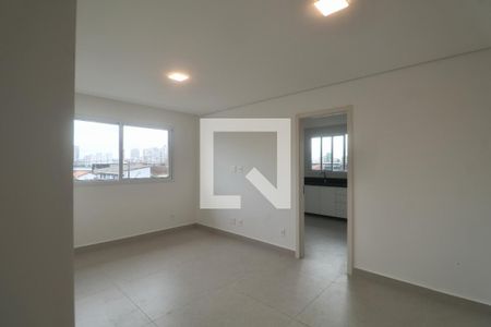 Sala de apartamento para alugar com 2 quartos, 70m² em Vila Santa Rosa, Guarujá