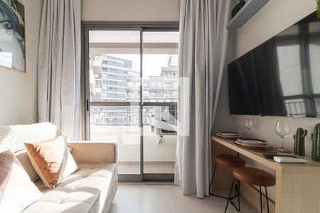 Sala de apartamento para alugar com 1 quarto, 26m² em Vila Nova Conceição, São Paulo