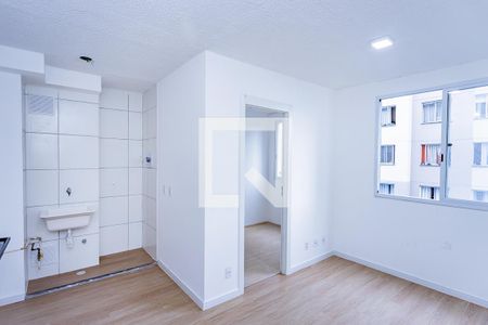Sala, cozinha e área de serviço de apartamento para alugar com 2 quartos, 35m² em Vila Pirituba, São Paulo