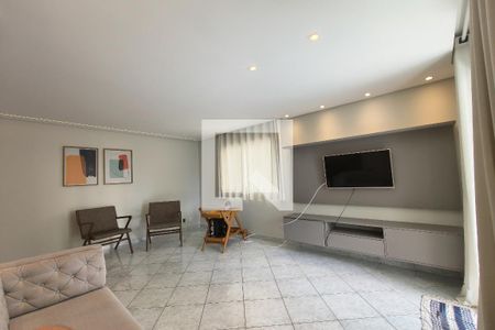 Sala de apartamento para alugar com 3 quartos, 124m² em Vila Tupi, Praia Grande