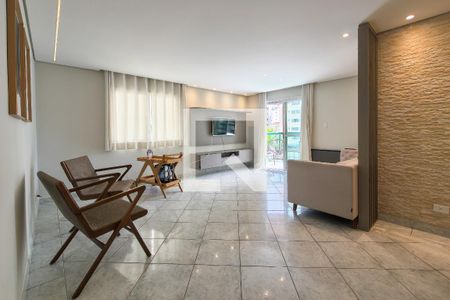 Sala de apartamento para alugar com 3 quartos, 124m² em Vila Tupi, Praia Grande