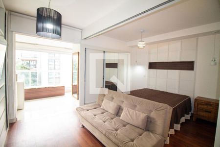 Sala / Quarto - Studio de apartamento para alugar com 1 quarto, 42m² em Brooklin, São Paulo