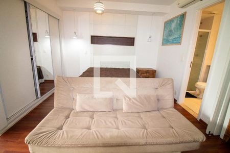 Sala / Quarto - Studio de apartamento para alugar com 1 quarto, 42m² em Brooklin, São Paulo