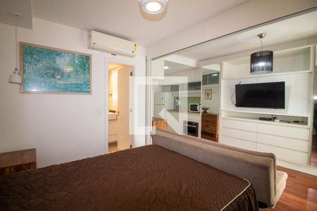Sala / Quarto - Studio de apartamento para alugar com 1 quarto, 42m² em Brooklin, São Paulo