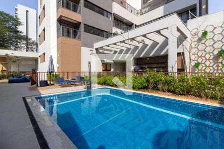 Área comum - Piscina de kitnet/studio para alugar com 1 quarto, 24m² em Pinheiros, São Paulo