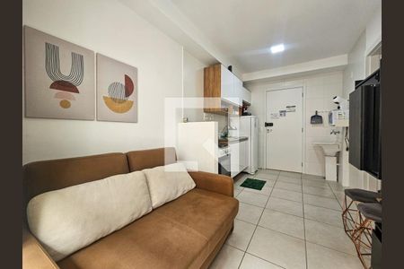 Sala/Cozinha de apartamento para alugar com 1 quarto, 30m² em Jardim Caravelas, São Paulo