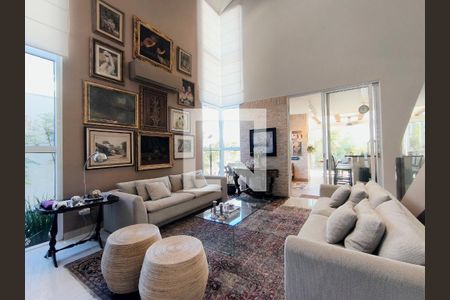 Sala de casa de condomínio à venda com 3 quartos, 270m² em Jardim Marco Leite, Jundiaí
