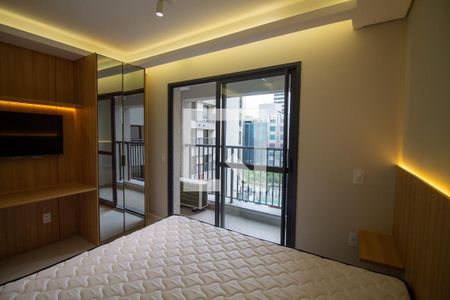 Sala / Quarto - Studio de kitnet/studio para alugar com 1 quarto, 27m² em Vila Cordeiro, São Paulo