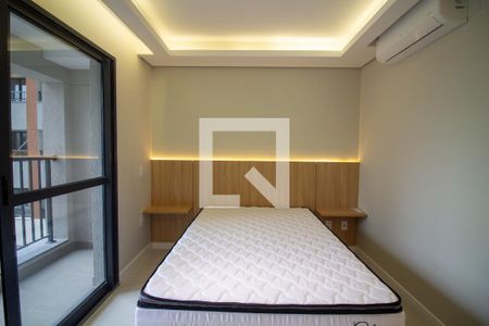 Sala / Quarto - Studio de kitnet/studio para alugar com 1 quarto, 27m² em Vila Cordeiro, São Paulo