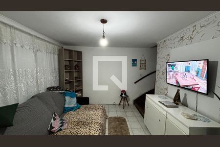 Sala de casa à venda com 2 quartos, 70m² em Vila Homero Thon, Santo André