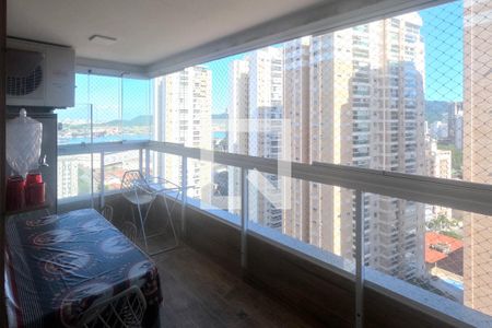 Varanda da Sala 2 ambientes de apartamento para alugar com 3 quartos, 94m² em Ponta da Praia, Santos