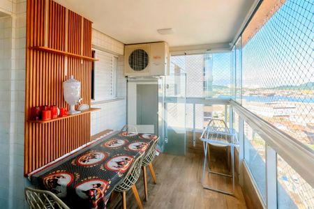 Varanda da Sala de apartamento para alugar com 3 quartos, 94m² em Ponta da Praia, Santos