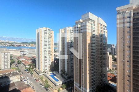 Vista da Varanda da Sala de apartamento para alugar com 3 quartos, 94m² em Ponta da Praia, Santos