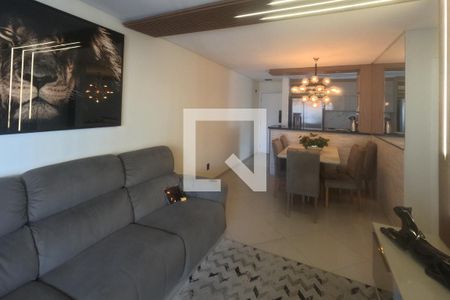 Sala 2 ambientes de apartamento para alugar com 3 quartos, 94m² em Ponta da Praia, Santos