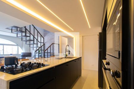Sala/Cozinha de apartamento para alugar com 3 quartos, 187m² em Água Verde, Curitiba