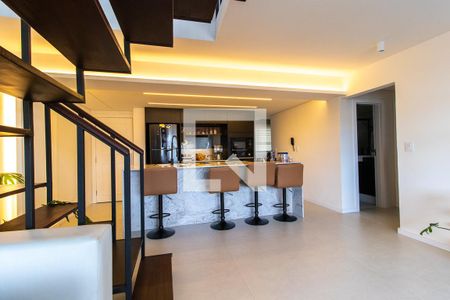 Sala/Cozinha de apartamento para alugar com 3 quartos, 187m² em Água Verde, Curitiba