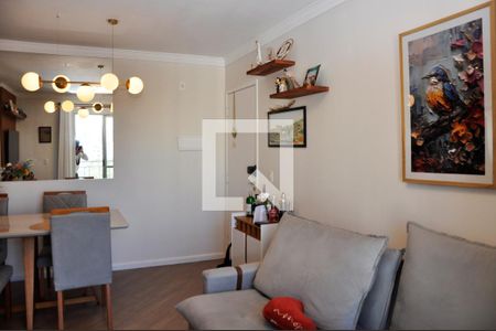 Detalhe - Sala e Sala de Jantar com Varanda de apartamento à venda com 2 quartos, 49m² em Jardim Felicidade (zona Oeste), São Paulo