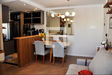 Detalhe - Sala e Sala de Jantar com Varanda de apartamento à venda com 2 quartos, 49m² em Jardim Felicidade (zona Oeste), São Paulo