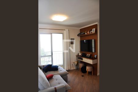 Detalhe - Sala e Sala de Jantar com Varanda de apartamento à venda com 2 quartos, 49m² em Jardim Felicidade (zona Oeste), São Paulo