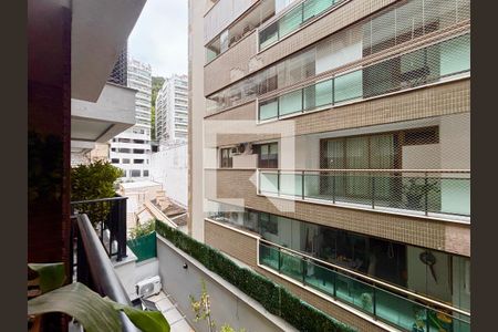 Varanda da sala - vista de apartamento à venda com 2 quartos, 75m² em Botafogo, Rio de Janeiro