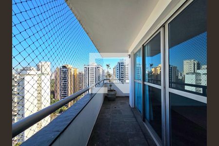 Varanda da Sala de apartamento para alugar com 3 quartos, 180m² em Moema, São Paulo